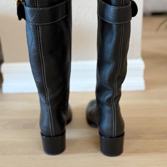 Chloe Prince Black Riding boot size 37.5 (7) - Picture 3 of 7